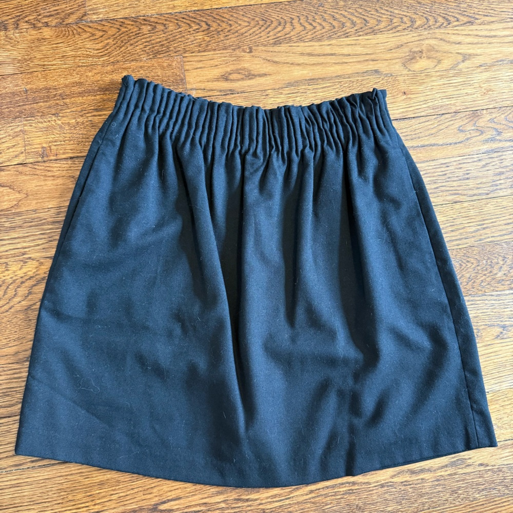 J. Crew Elegant Black A-Line Skirt